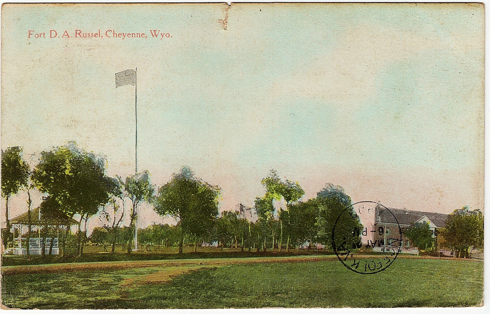 1909 Cheyenne WY Wyoming Postcard Ft. Fort D.A. Russel RARE Old Antique DB 1909 Cheyenne WY Wyoming Postcard Ft. Fort D.A. Russel RARE Old Antique DB