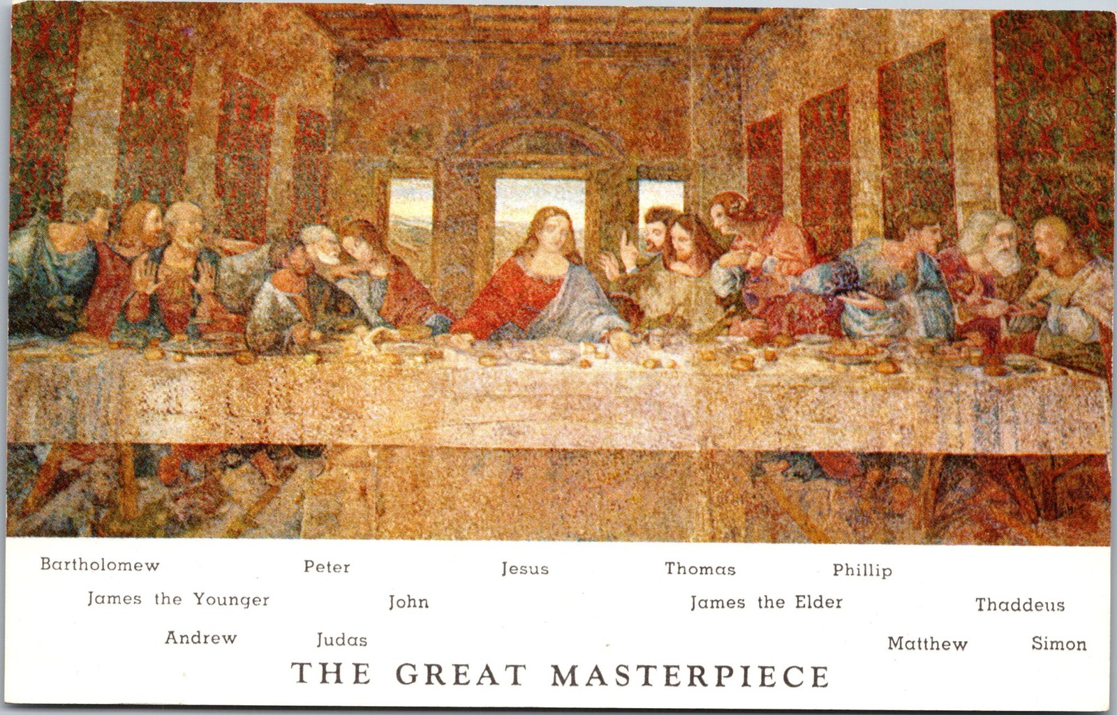 Lakeland News Postcard The Great Masterpiece Last Supper Mosaic Lake Wales FL