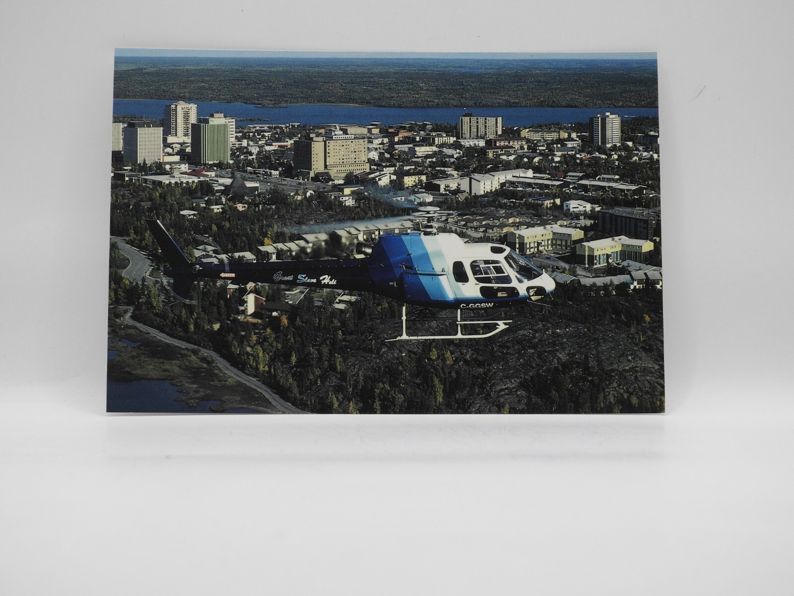 Continental Postcard Great Slave Helicopters AS350 Astar Yellowknife NWT    H119