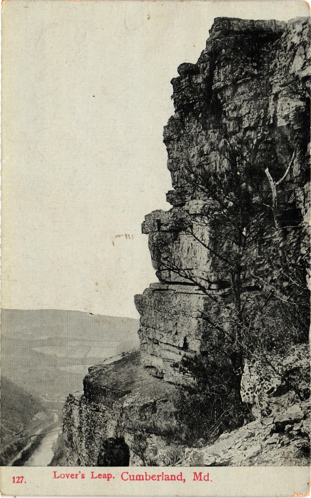 Lover\'s Leap Cumberland, MD Postcard Posted