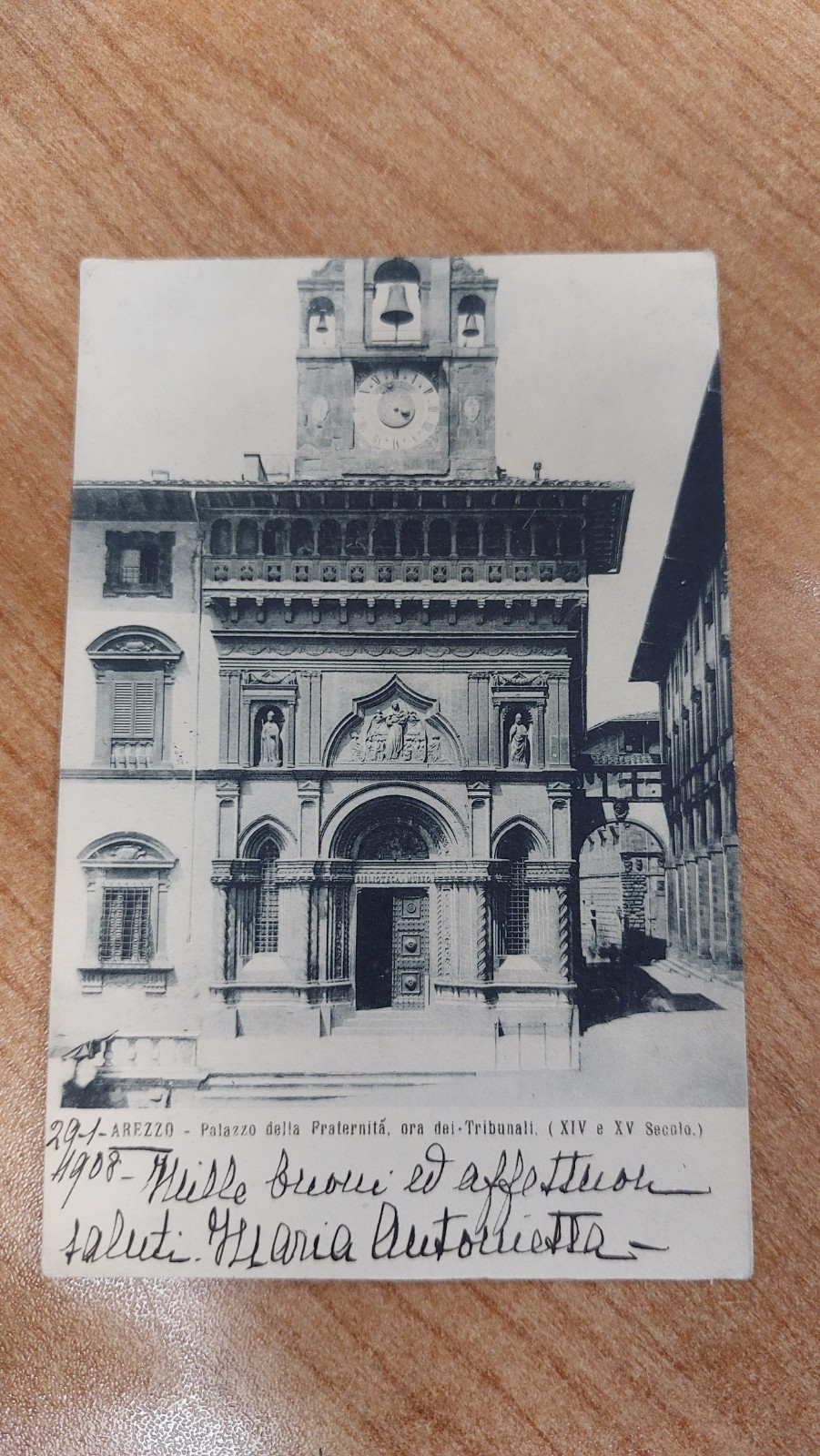 Cultural Historical Postcard, Year 1908, Traveled to Rome Palazzo Serlupi
