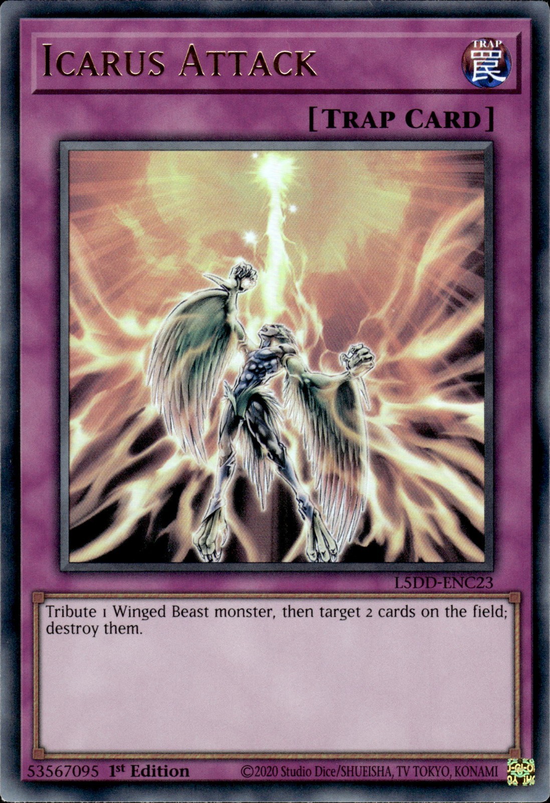 Icarus Attack - Ultra Rare 1st Edition L5DD-ENC23 - NM - YuGiOh