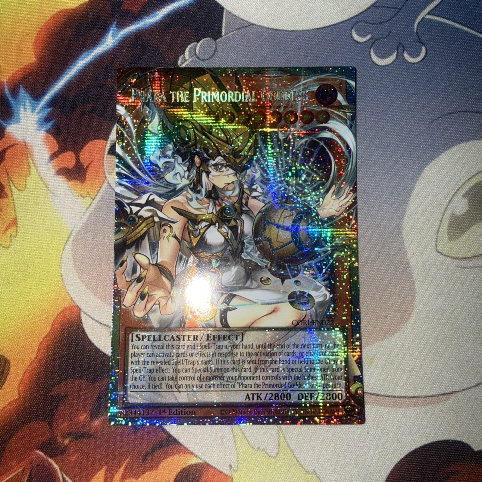 Yu-Gi-Oh Phara the Primordial Goddess OverFrame Starlight Rare CORI-EN022
