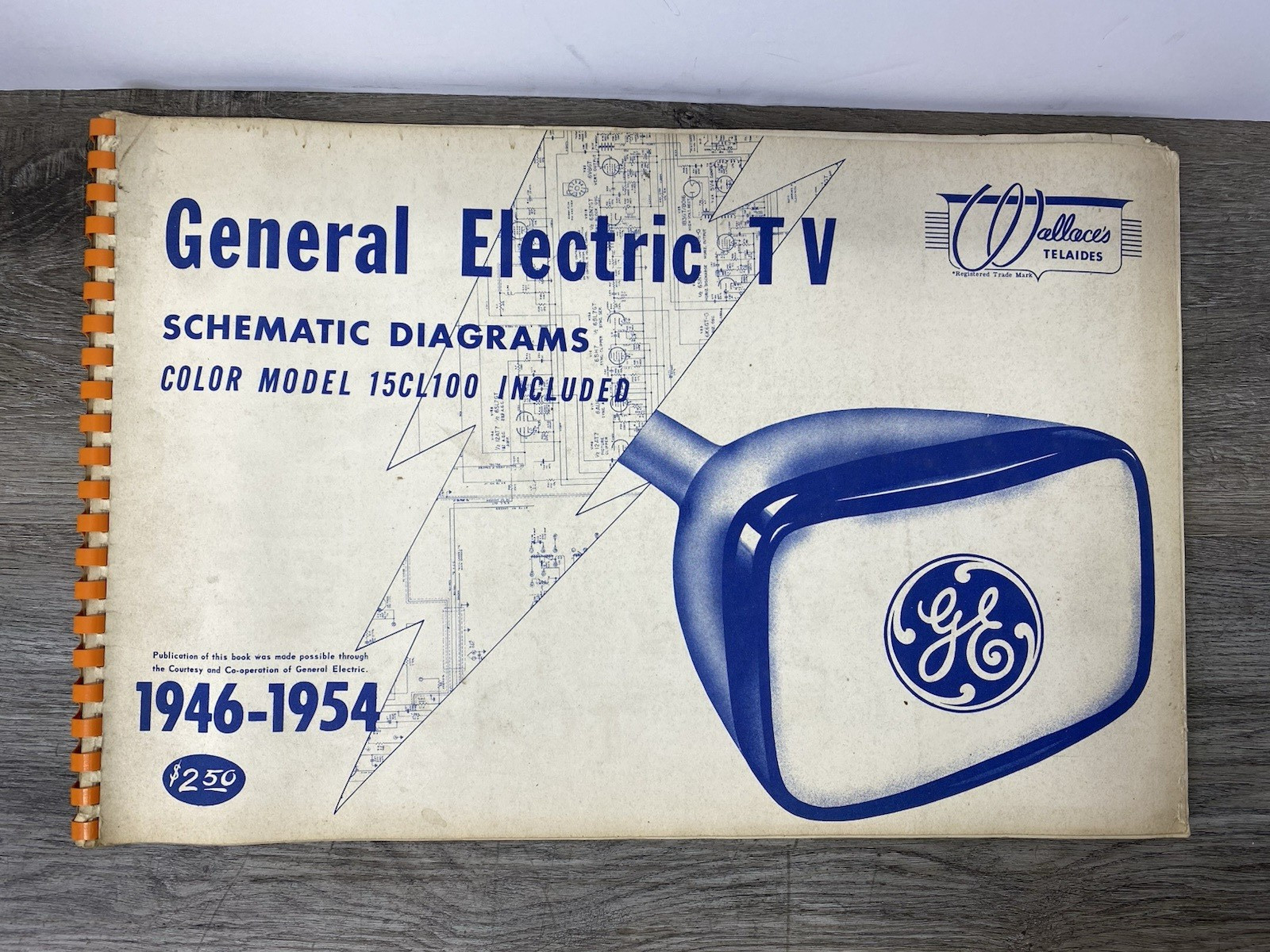 Wallaces Telaides 1946-1954 GE Television Schematic Diagram TV Repair Book