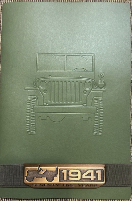 2016 Jeep 75-Years History (Since 1941) - Original Sales Brochure - Metal Emblem