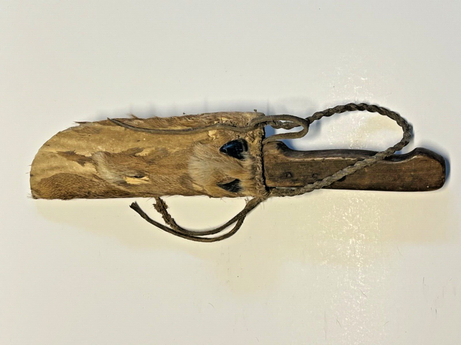 Antique Native American Indian Deer Skin Sheath Plus Knife-Late 1800s-1910-Lot 4
