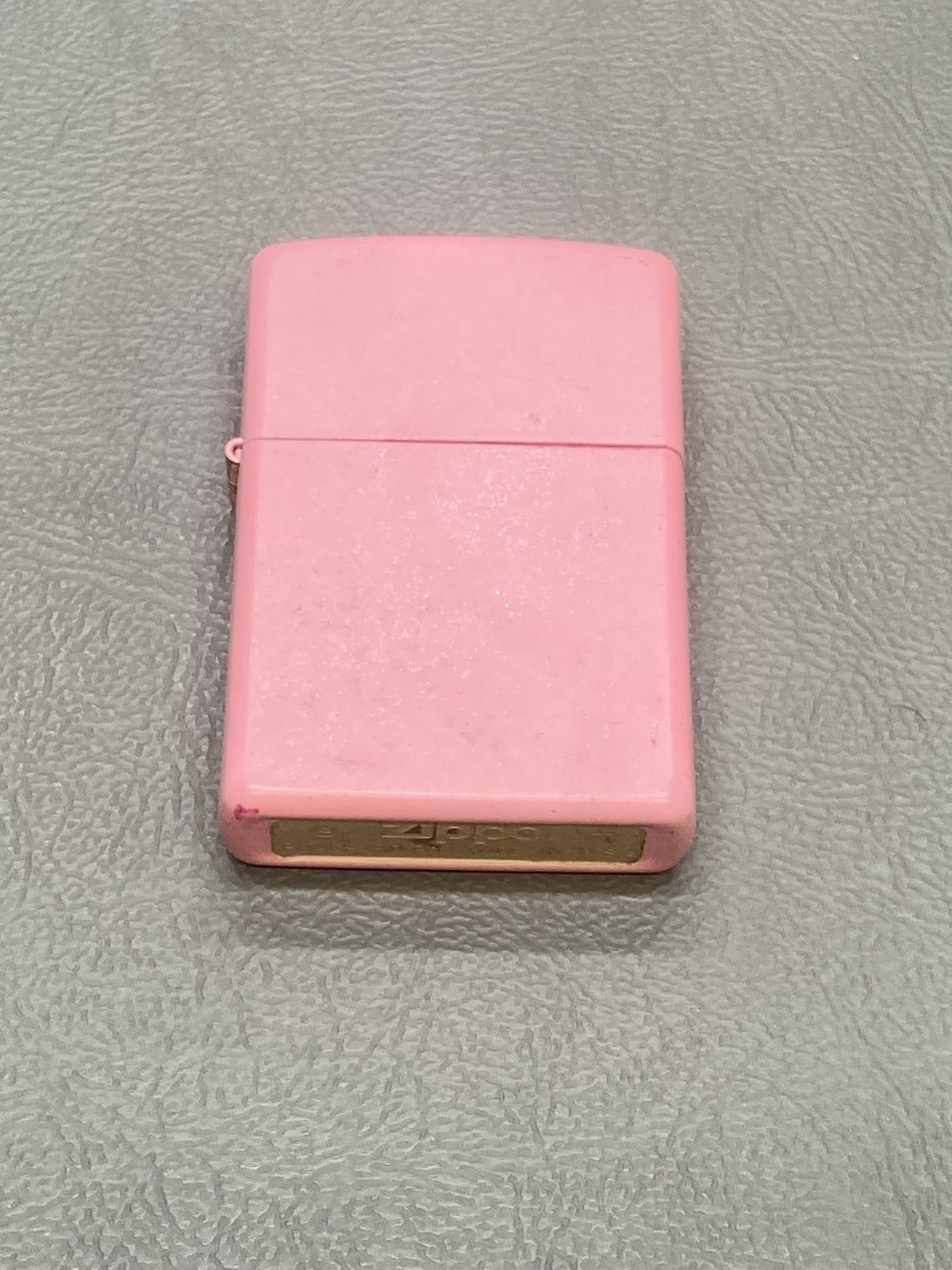 Vintage Zippo Pink Matte Windproof Lighter Bradford PA B 11 February 2011