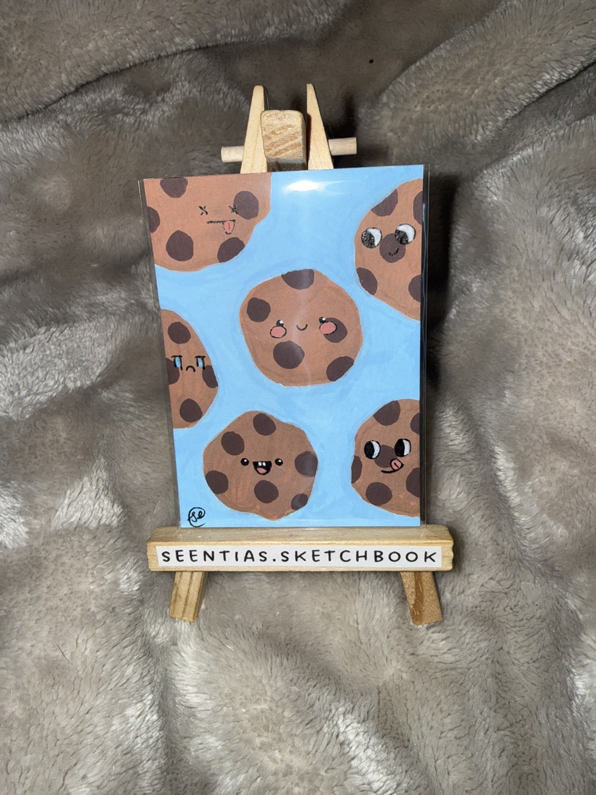 OOAK ACEO - Silly Cookies - Dessert Food - Acrylic Paint Markers - Original Art