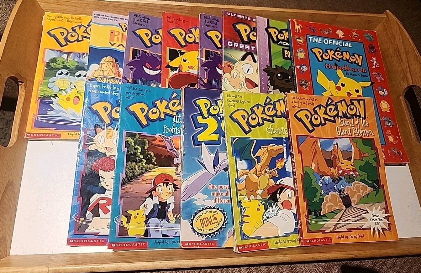 Lot Of 13 Vintage Scholastic Pokémon Paperback Chapter Books 90s