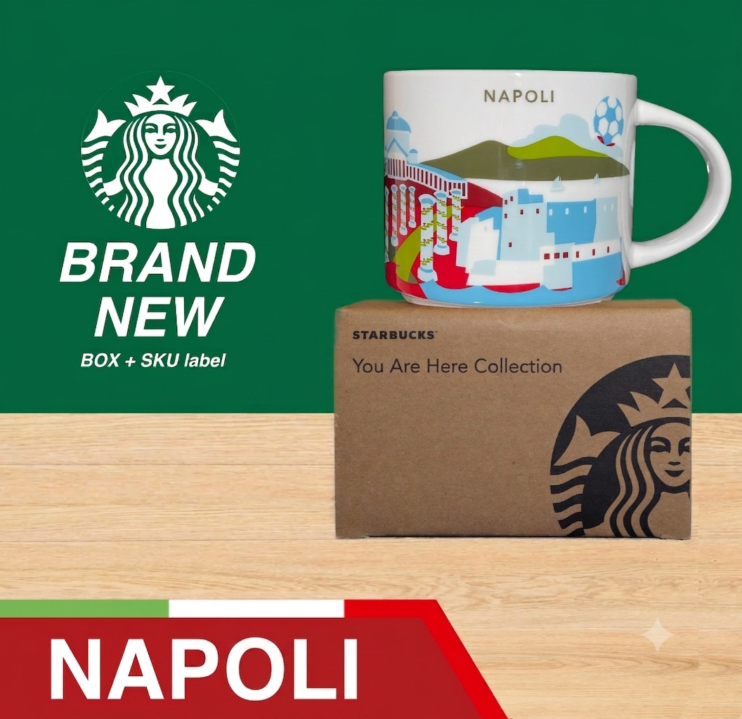 Starbucks YAH ITALY - You Are Here NAPLES BRAND NEW Mug/Mug + Sku - 14oz.