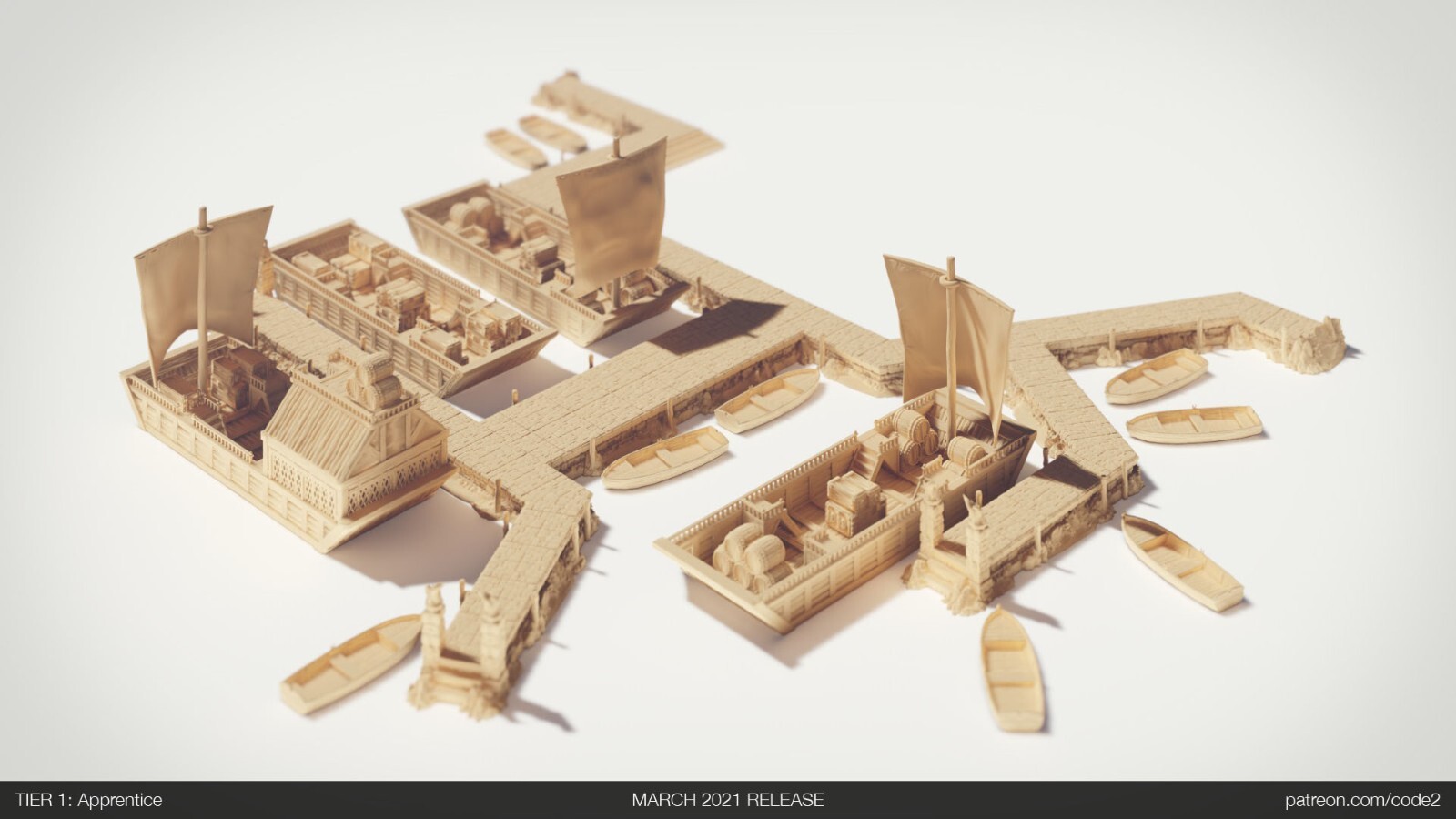 Wonderworlds Drennheim Piers Fantasy Tabletop 28mm Scale