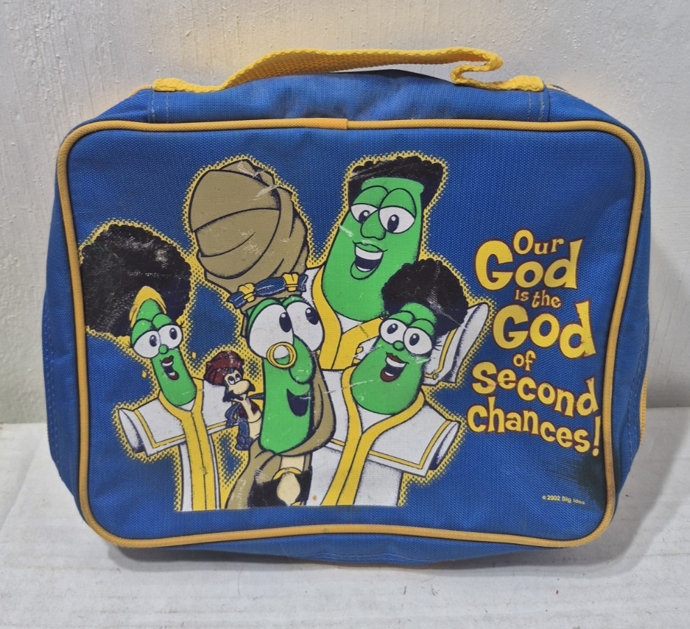 Rare Vintage VeggieTales Veggie Tales Lunchbag Lunchbox Bible God Jesus