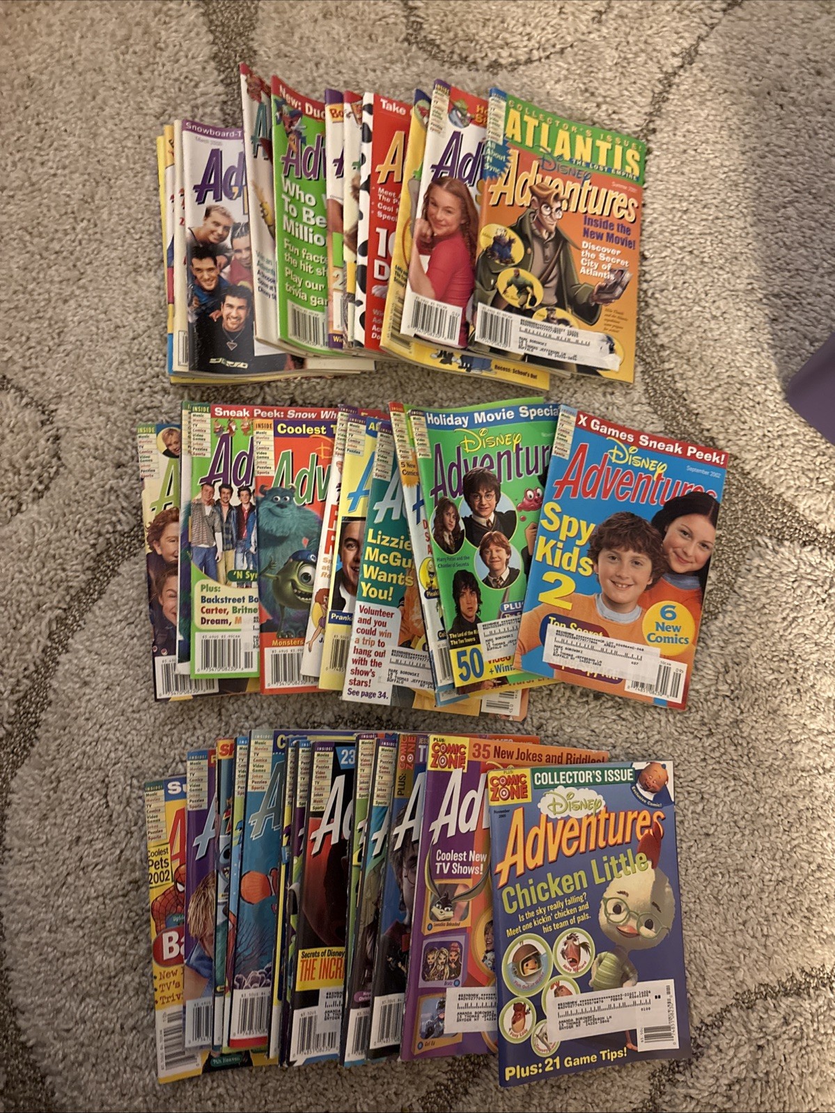 The Disney Adventures Magazines Lot 1999-2005 Lot Of 37