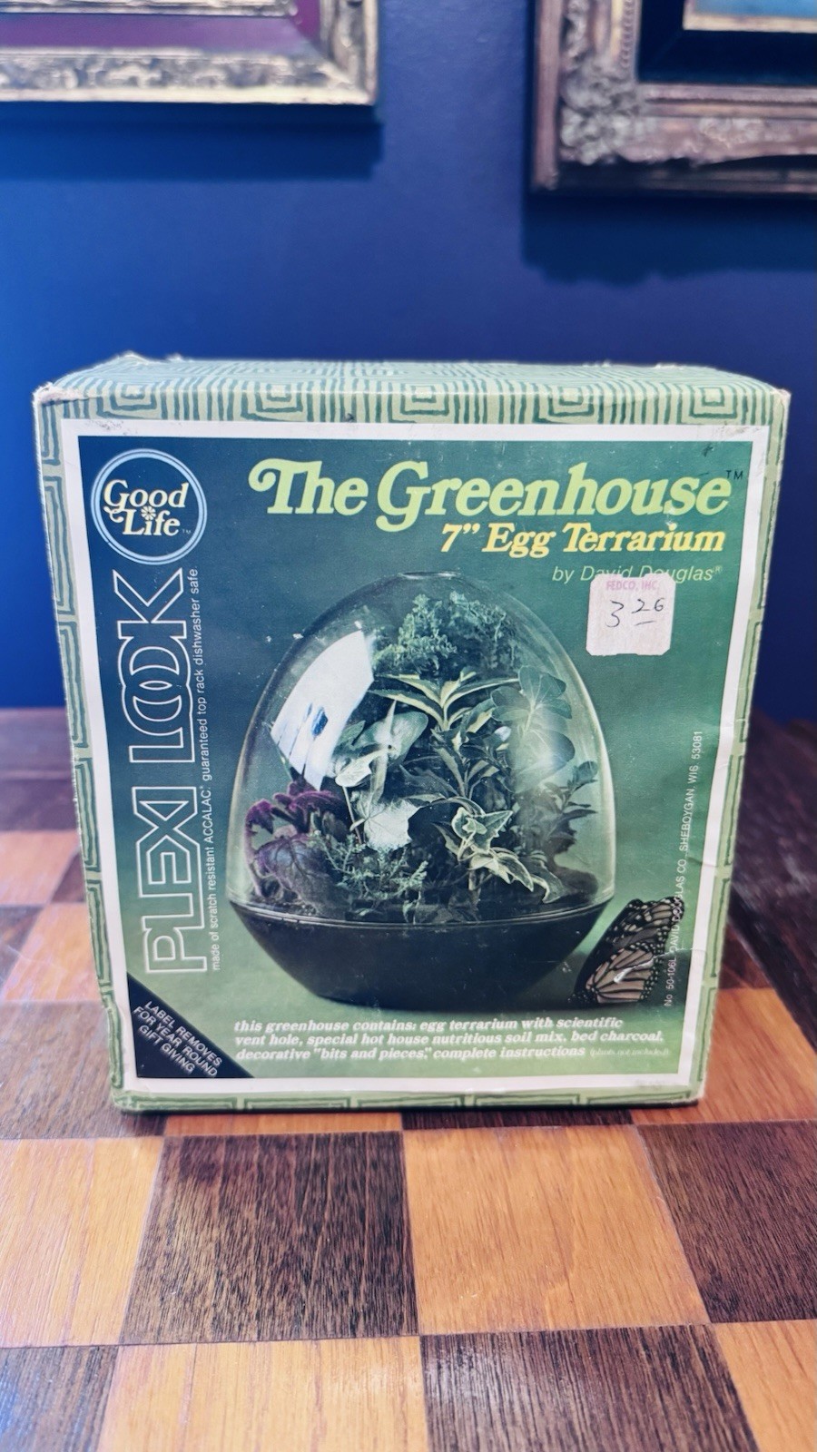 Vintage 1970s The Good Life Plexiglass 7” Egg Greenhouse Terrarium Sealed New