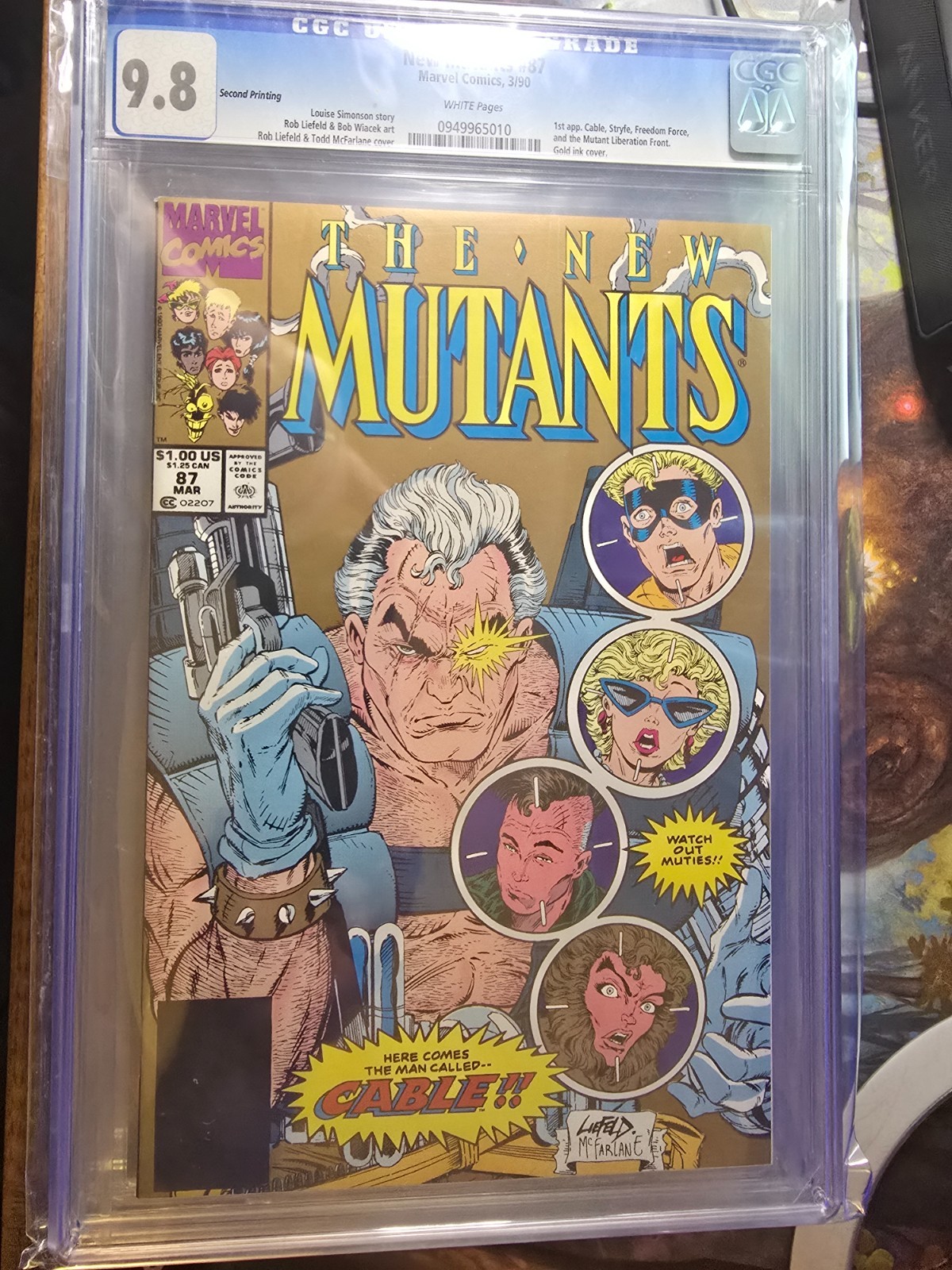 The New Mutants #87 Second Printing (Marvel Comics 1991) CGC 9.8