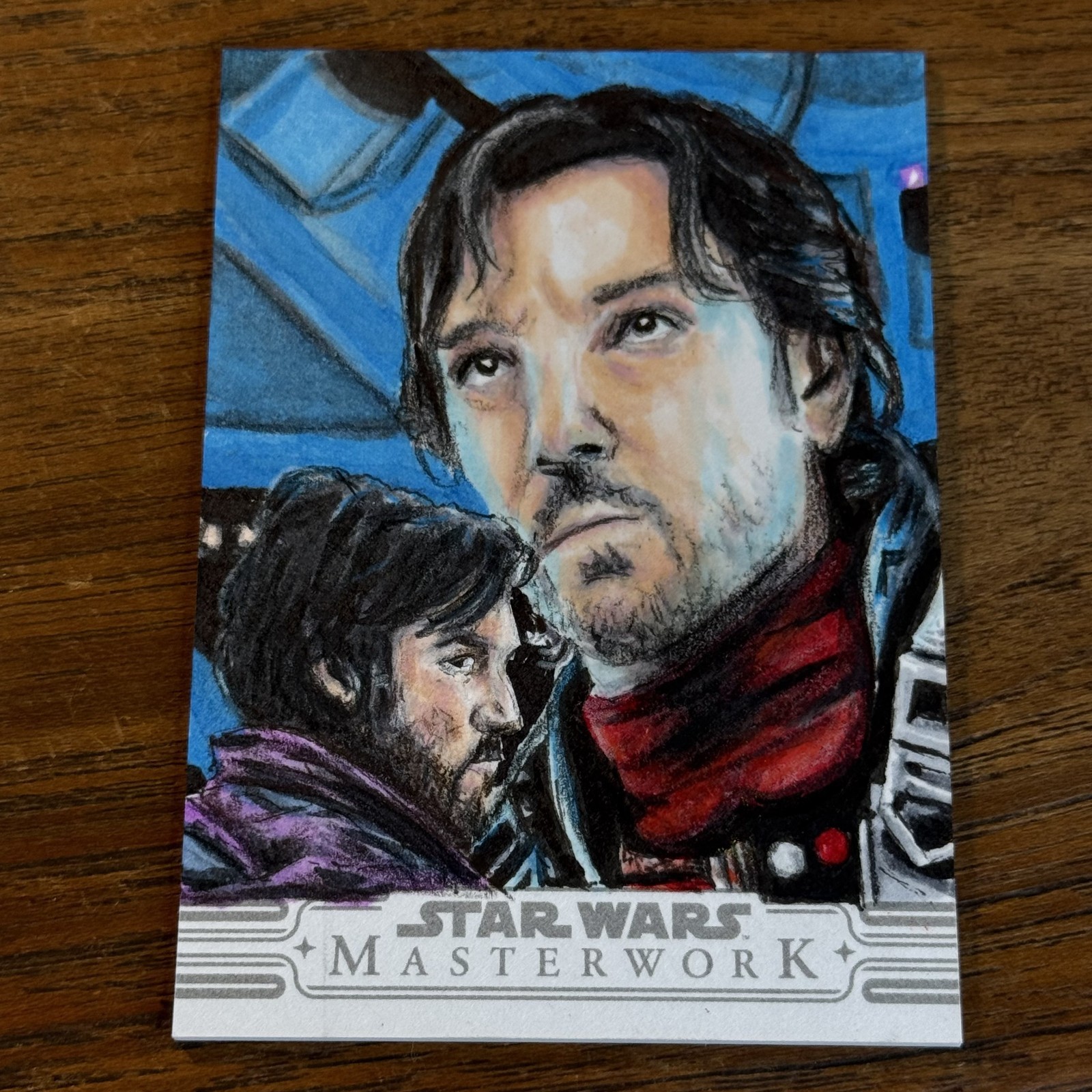 Cassian Andor 2025 Topps Star Wars Masterwork SKETCH 1/1 Card Michael W. Foreman Cassian Andor 2025 Topps Star Wars Masterwork SKETCH 1/1 Card Michael W. Foreman