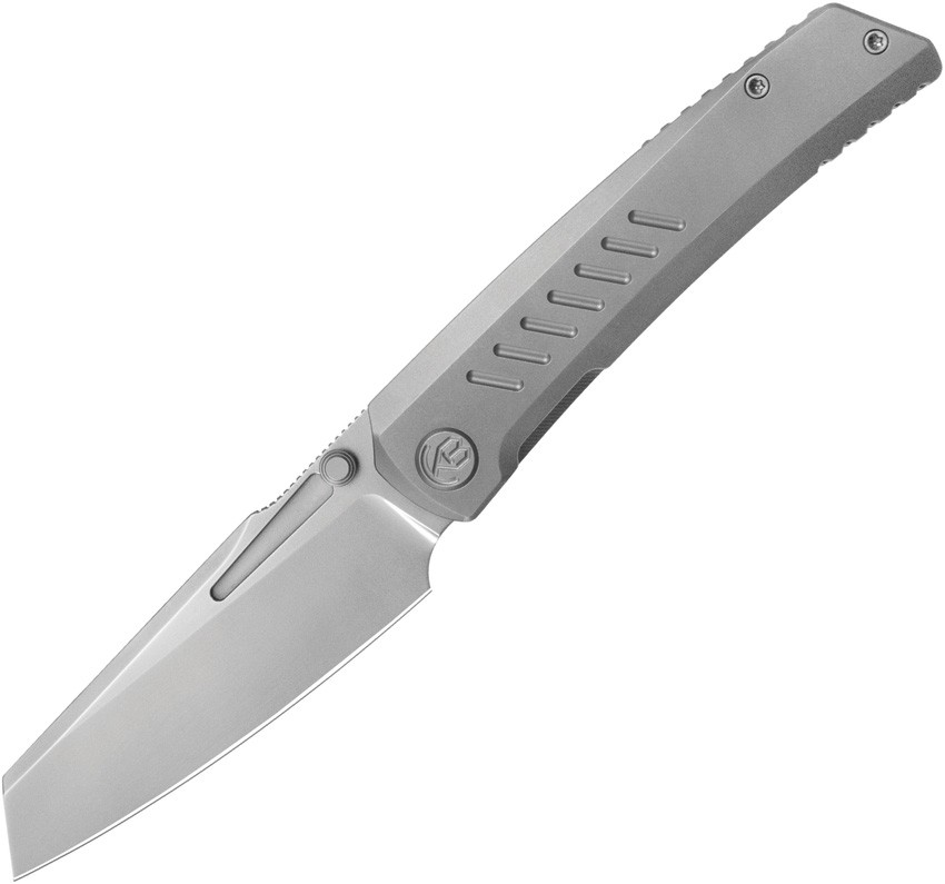 Kubey KB Knives Insomnia Framelock Gray Titanium Folding M390 Pocket Knife 441A