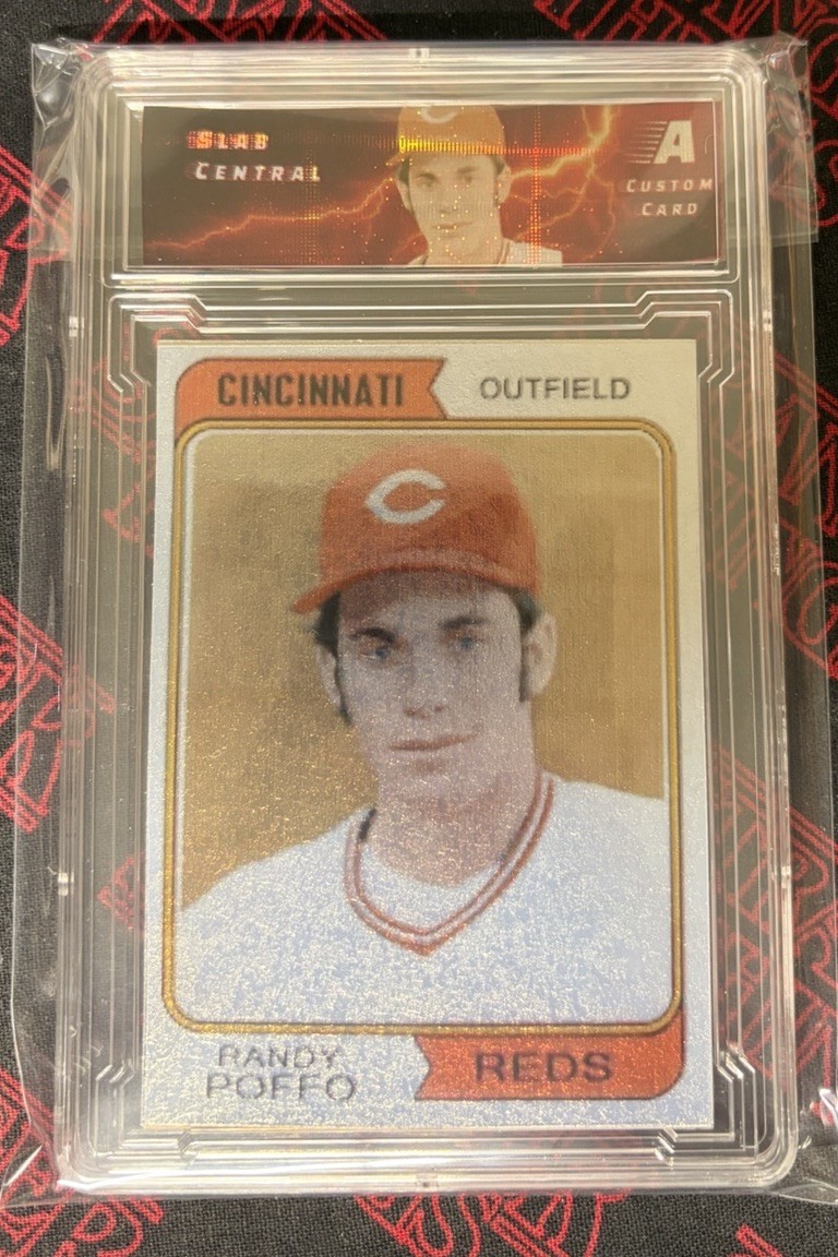 Randy Poffo Macho Man Baseball Refactor Custom Card In A graded Slab Randy Poffo Macho Man Baseball Refactor Custom Card In A graded Slab