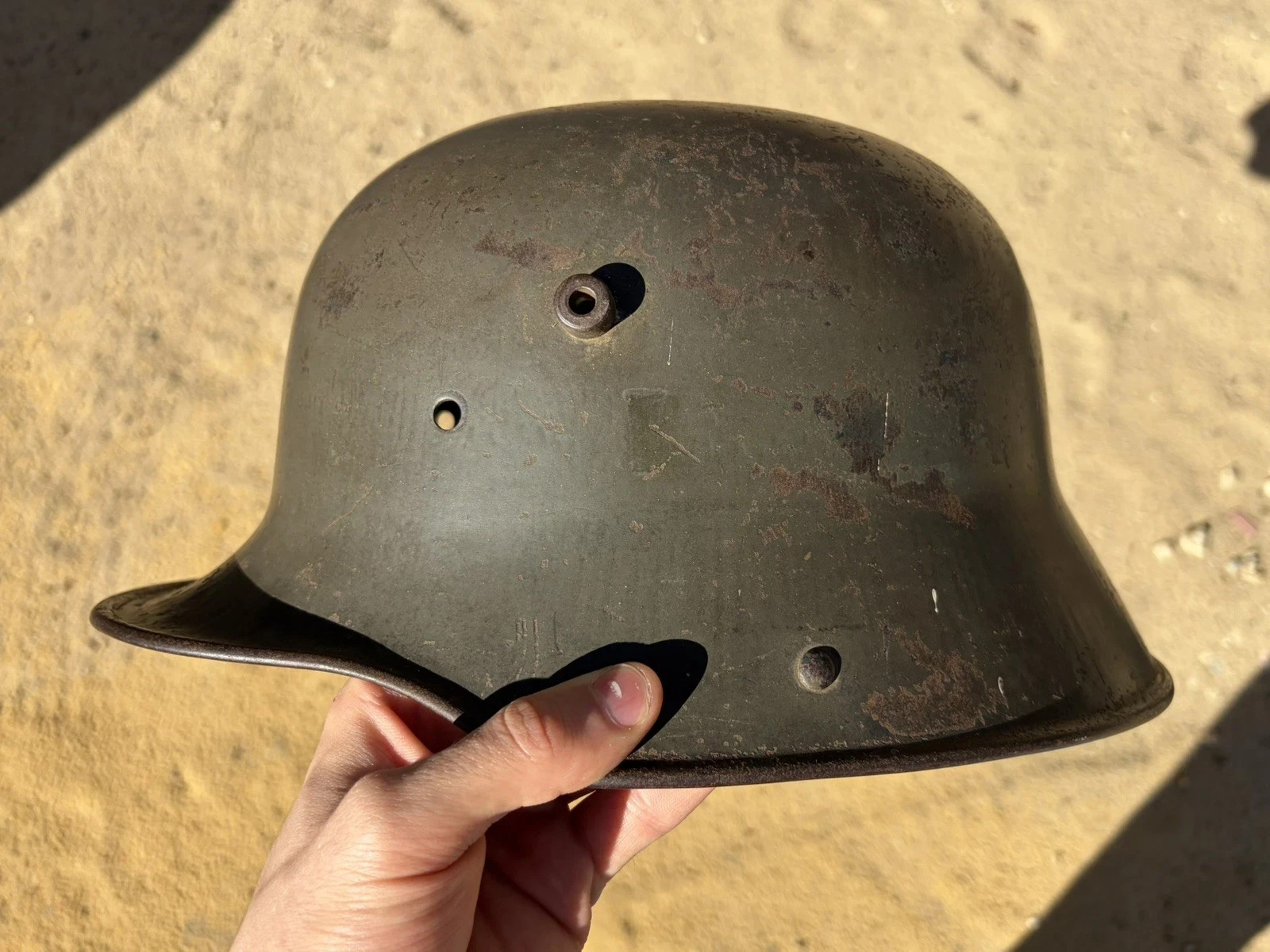 EXTREMELY RARE TJ68 Size 68 German WW1 Helmet Amazing Condition WW2 WWI M16 M17