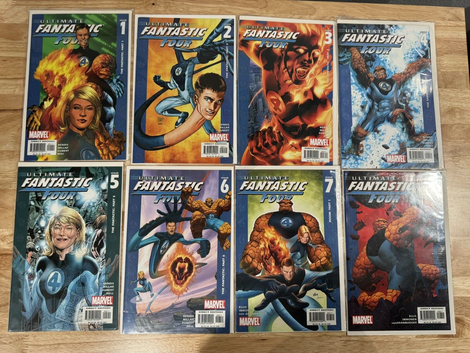 Ultimate Fantastic Four #1 (Marvel Comics September 2004) + 21/22 Marvel Zombies