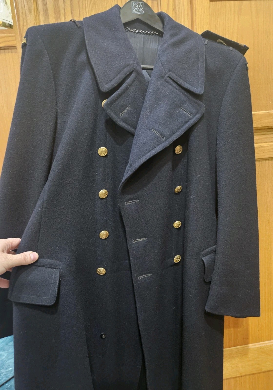 Vintage Canadian Royal Navy Officer’s Jacket Wool Heavy 1953 Claytons Limited 