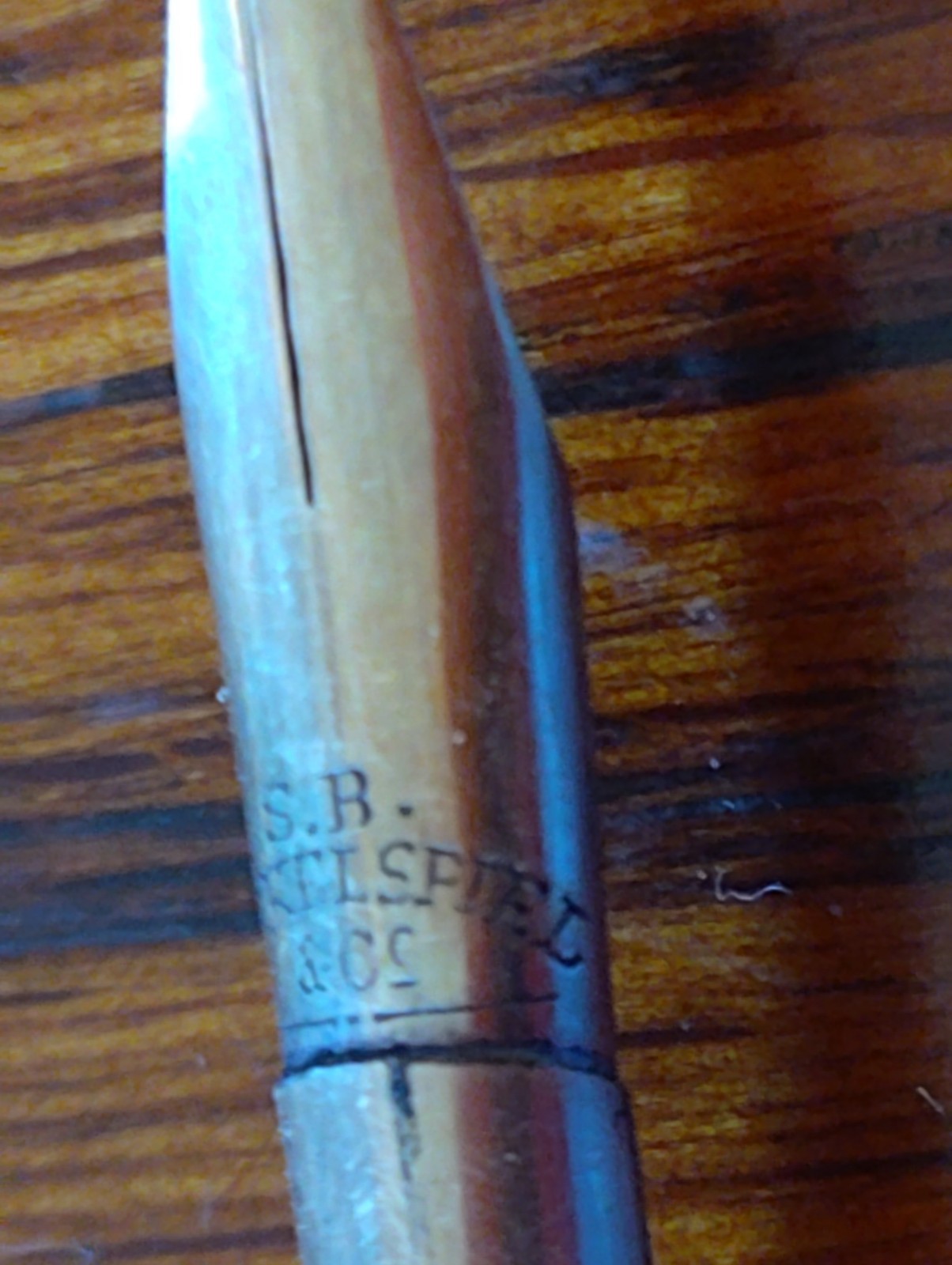 Antique SR  Dinkelspiel Mother Of Pearl Shell Handle Dip Pen Circa 1890