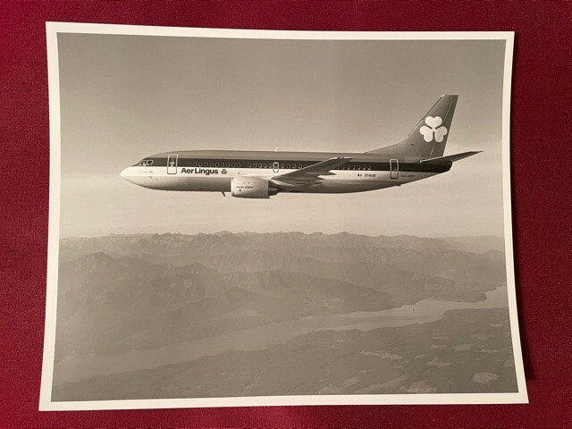 Aer Lingus Boeing 737 Photos (5) / Black & White / 8x10 / Excellent Condition