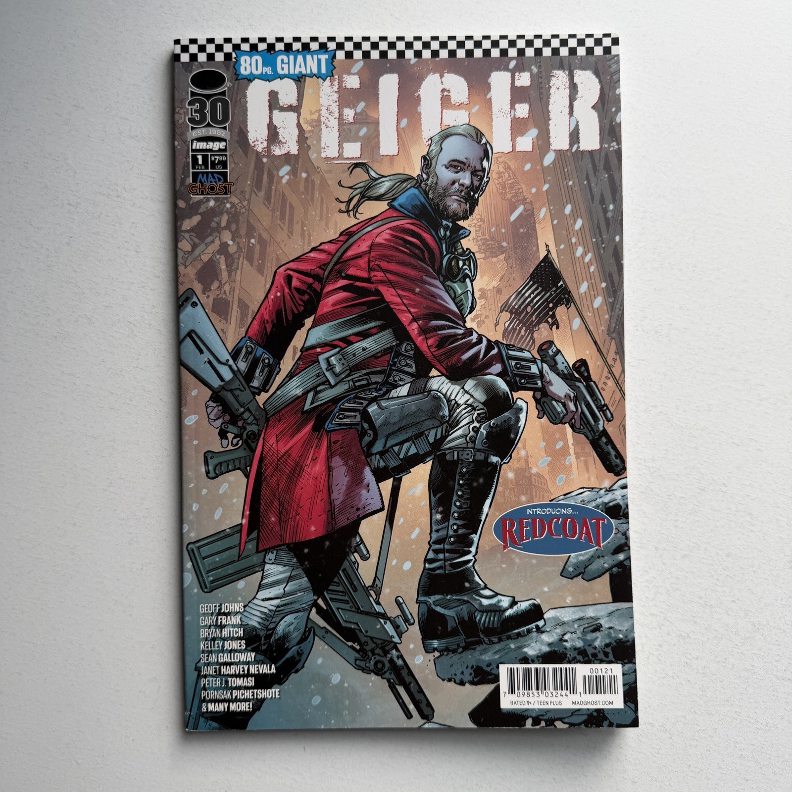 Image Geiger 80-Page Giant #1 Cover B Bryan Hitch Variant NM 1st Redcoat 2022 Image Geiger 80-Page Giant #1 Cover B Bryan Hitch Variant NM 1st Redcoat 2022