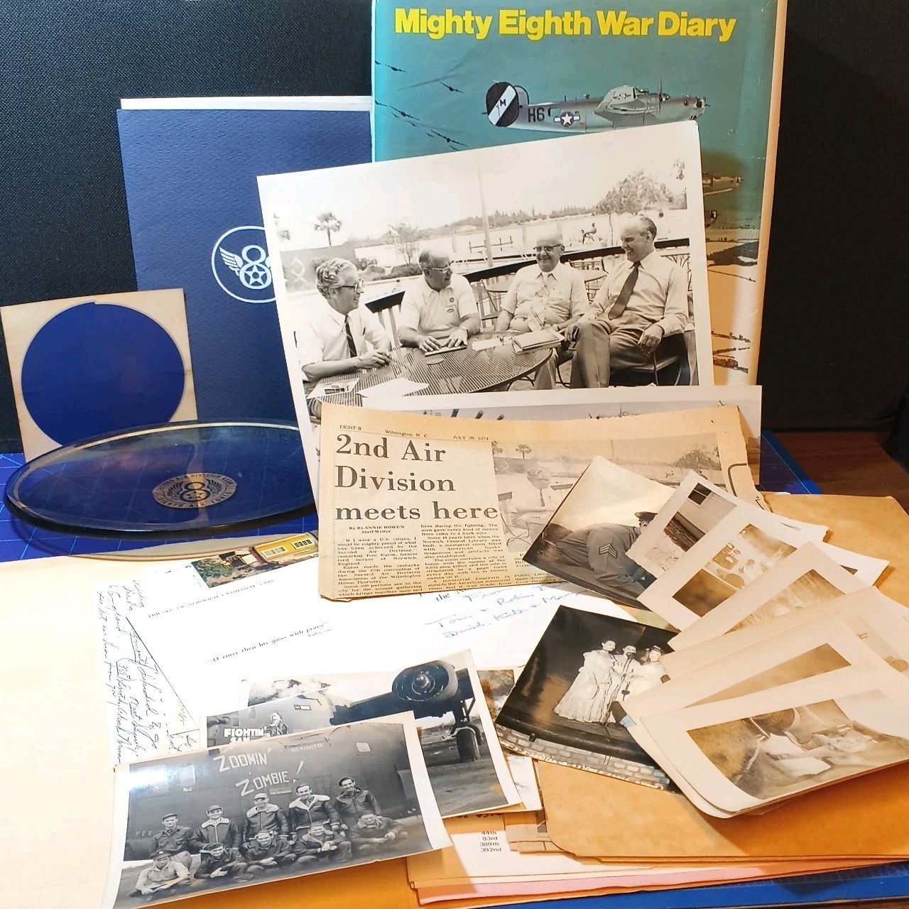 WWII USAAF 8th Air Force 2nd Air Division Reunion Photographs Ephemeral Lot WWII USAAF 8th Air Force 2nd Air Division Reunion Photographs Ephemeral Lot