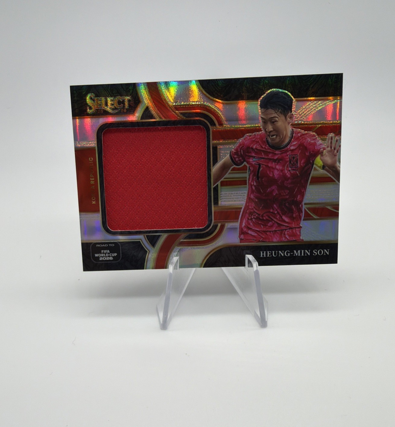 Heung-Min Son Korea Republic #JS-HMS Jumbo Swatches Prizm Panini Select