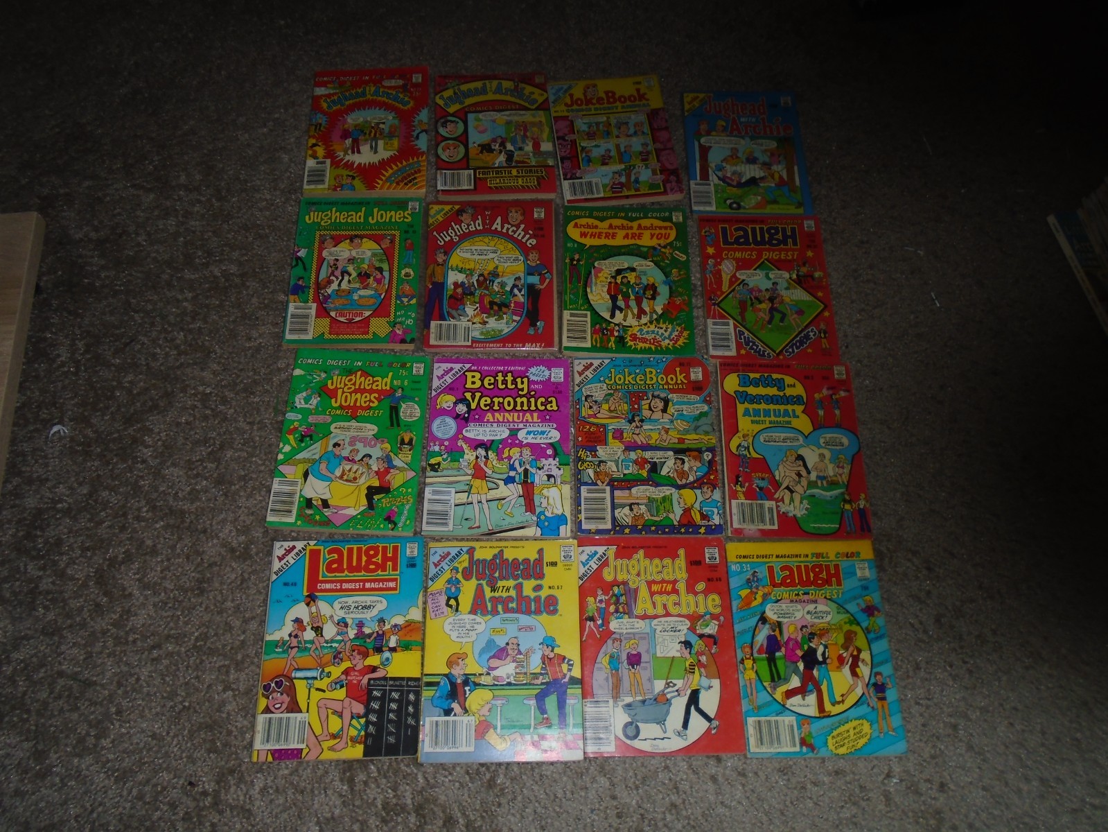 Vintage Archie Comics Digest lot 70\'s great shape, GGA LOT of 16 Vintage Archie Comics Digest lot 70\'s great shape, GGA LOT of 16