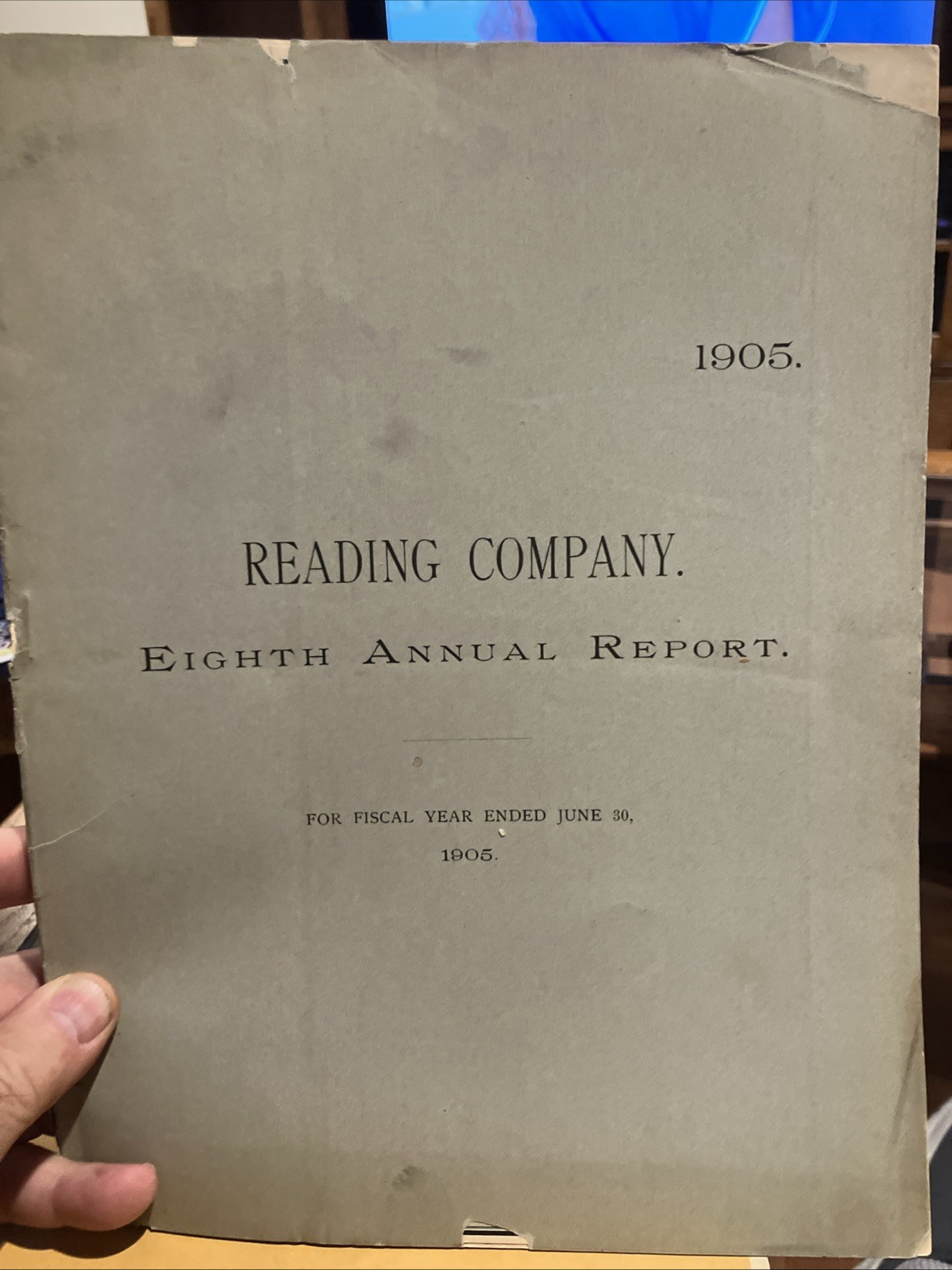 1905 READING COMPANY ANNUAL REPORT, With Map