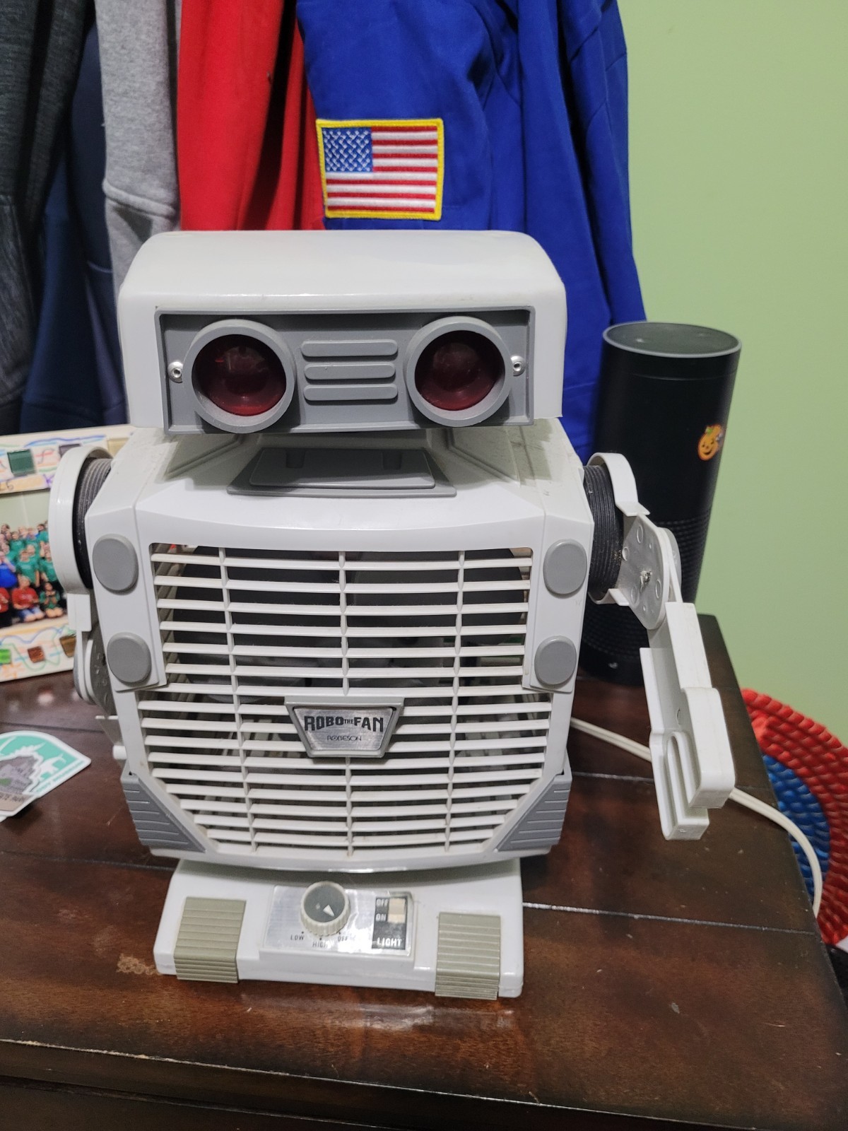VTG 1986 Robeson Robo The Fan Frigid Fan Light Up Eyes Oscillates Fully Works