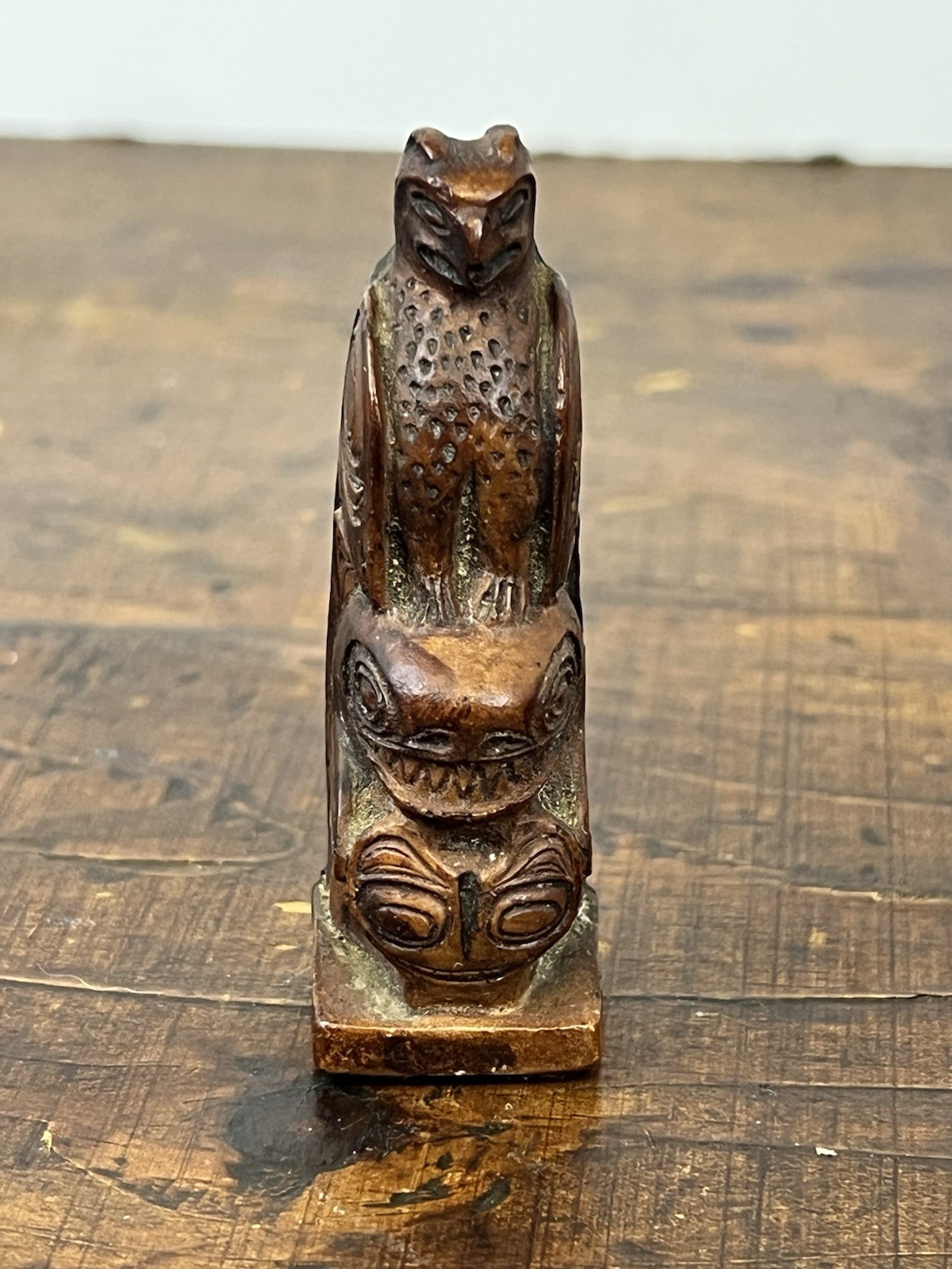 Authentic Alaska Craft Hand carved Totem