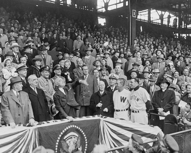 1952 US President HARRY S. TRUMAN Glossy 8x10 Opening Day Photo Print Senators