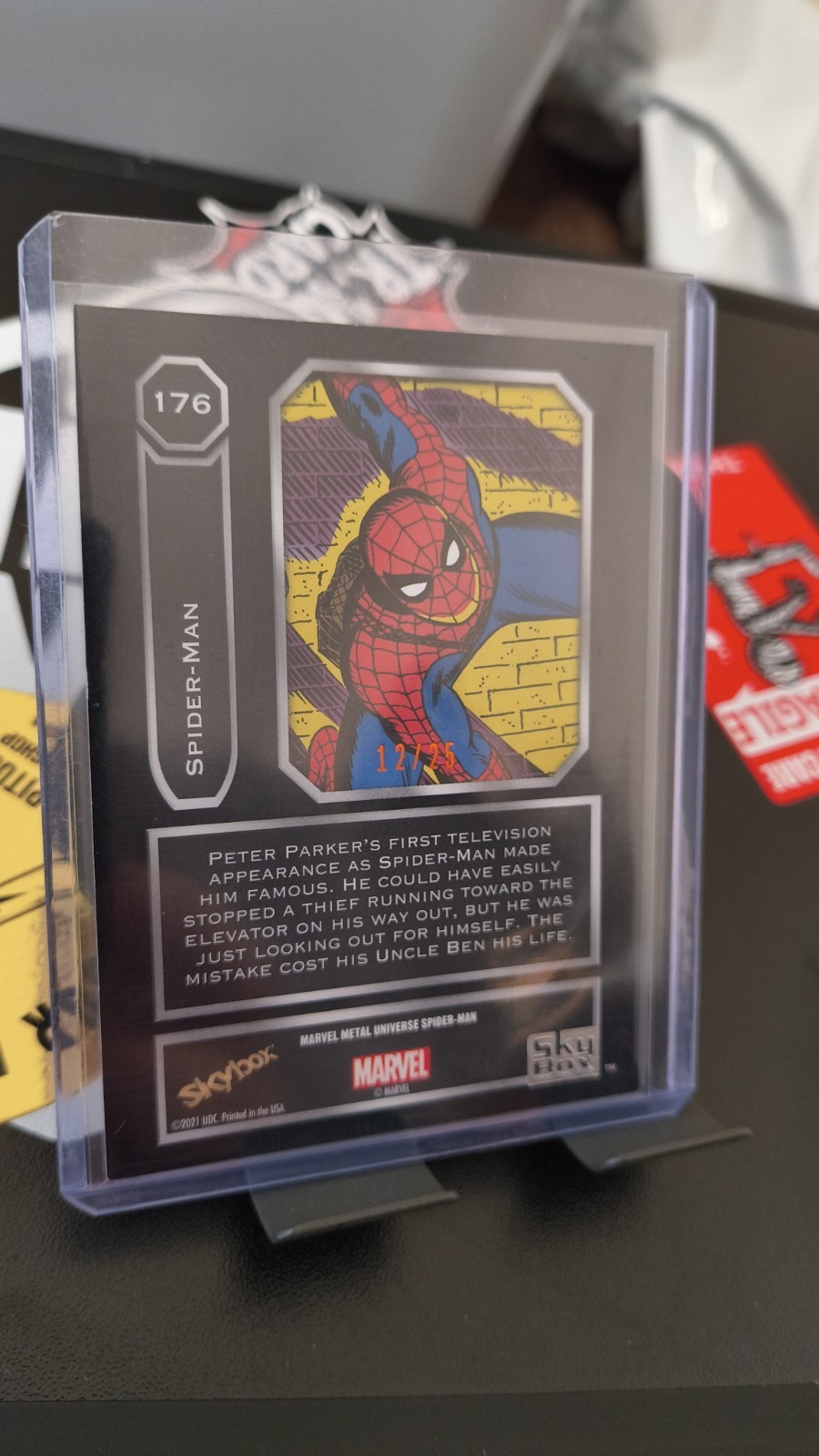 2021 SkyBox Metal Universe Marvel Spider-Man 12/25 Mint