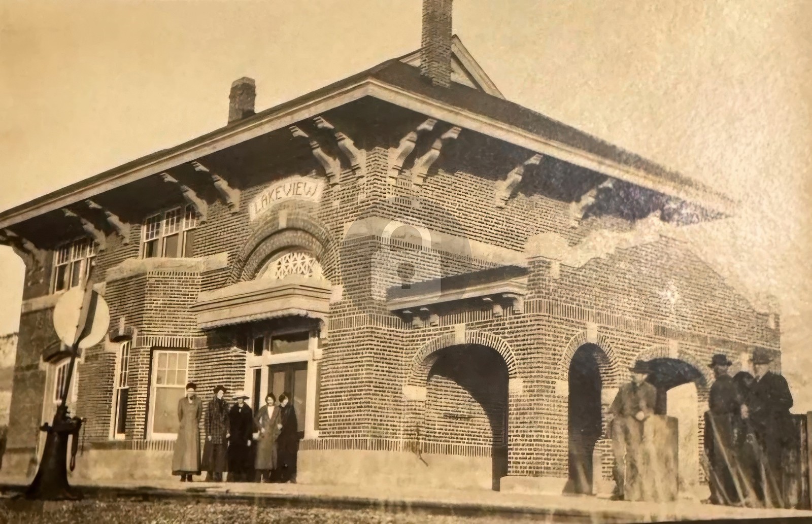 Train Depot Lakeview OR Oregon c1910s Lake County 2 RPPC Photo Postcard COPY Train Depot Lakeview OR Oregon c1910s Lake County 2 RPPC Photo Postcard COPY