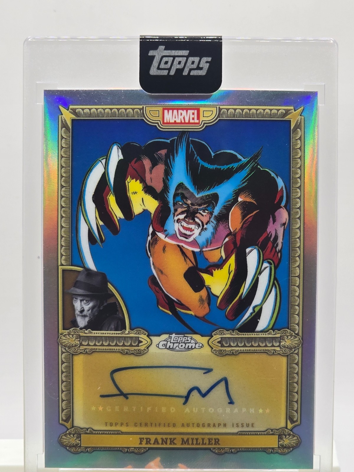 Topps 2026 Mint Marvel Wolverine Chrome Autograph Frank Miller #CA-FM Refractor Topps 2026 Mint Marvel Wolverine Chrome Autograph Frank Miller #CA-FM Refractor