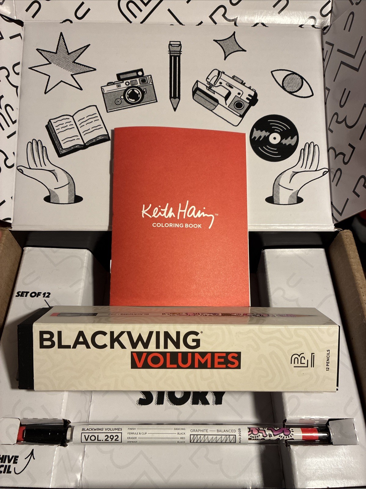 Blackwing Volumes 292 Keith Haring Pencils August 2025 Subscription Box New