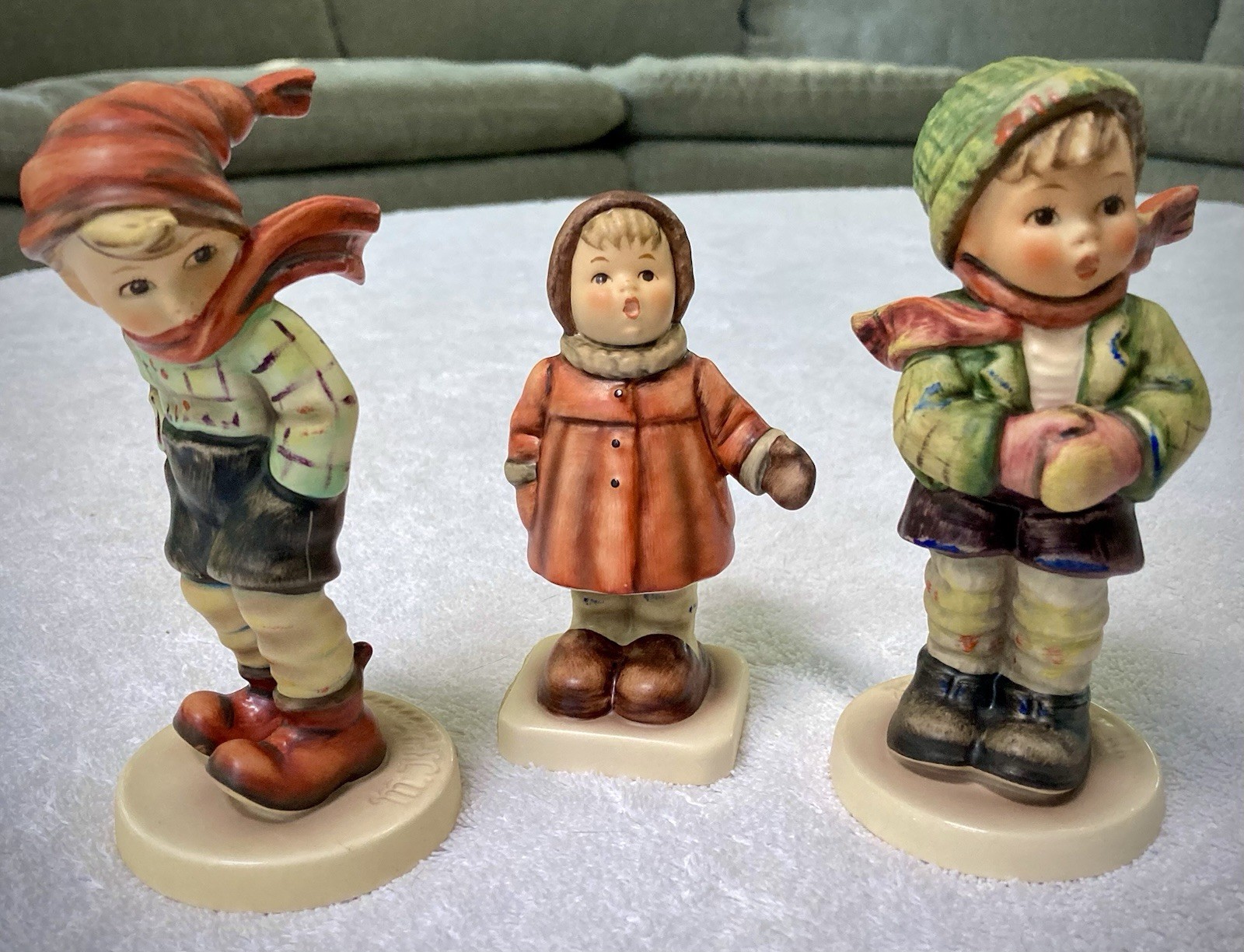 Baby, It\'s Cold Outside Vintage Goebel Hummel 3-Piece Winter Figurine Lot MINT