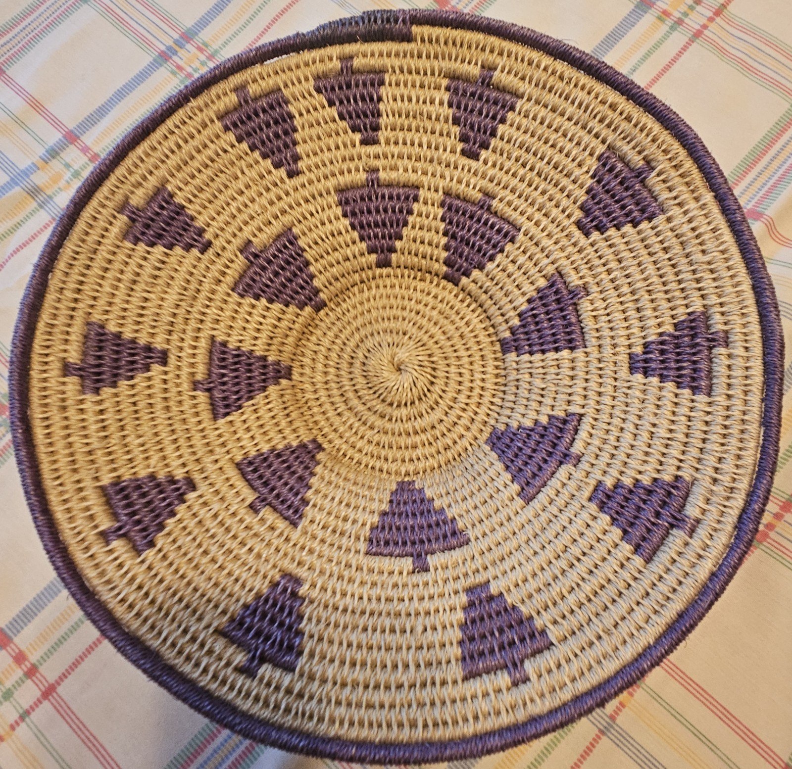 Vintage Navajo Wedding Basket 7.5