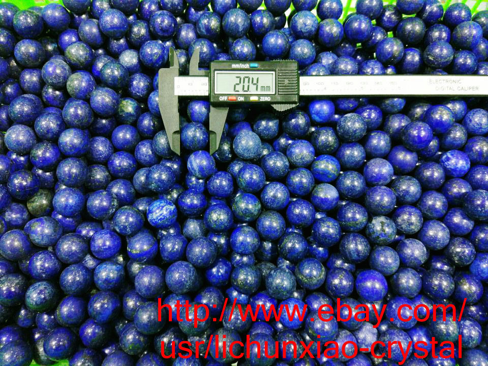 10PCS  TOP    NATURAL LAPIS LAZULI SPHERE BALL HEALING