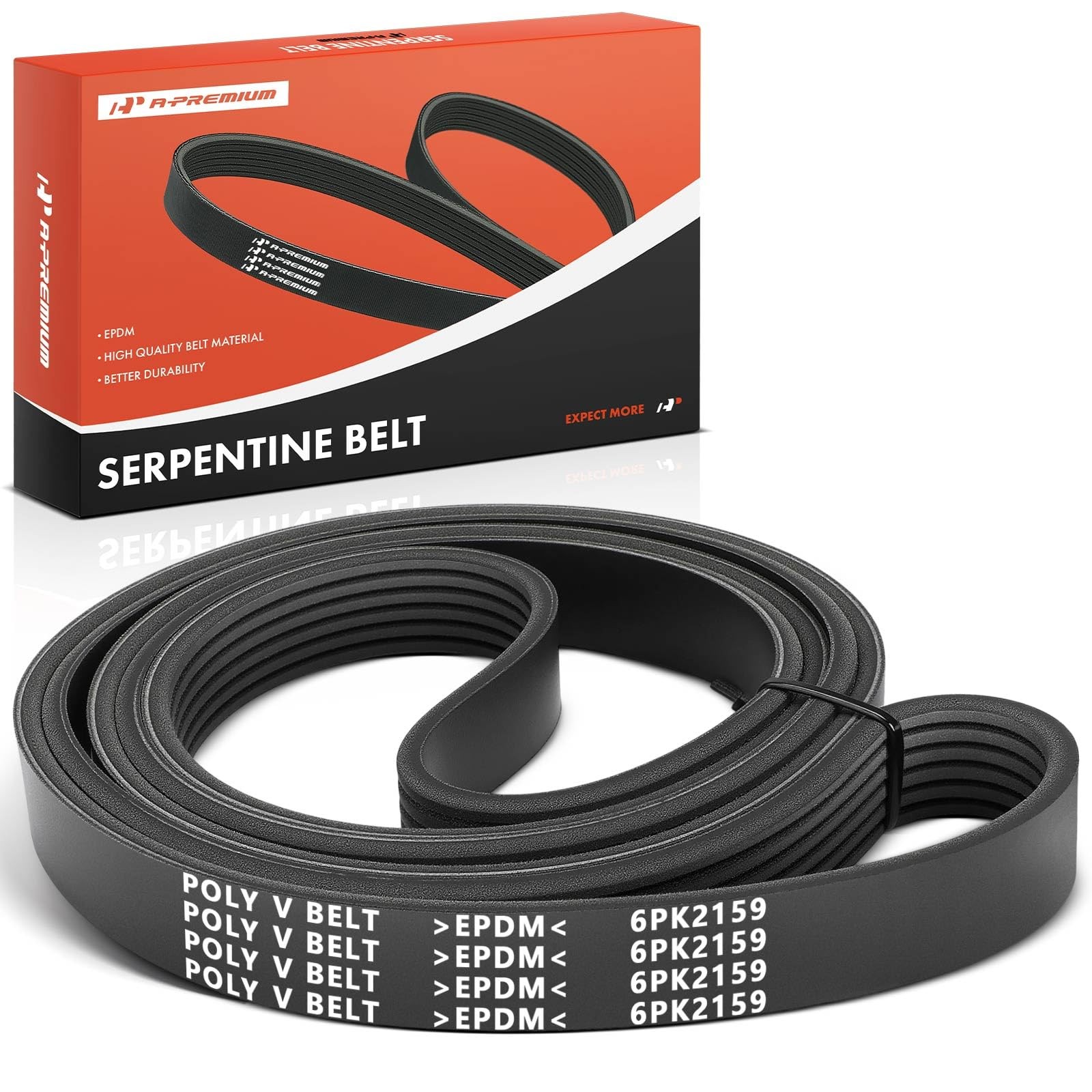 A-Premium Serpentine Belt 6-Rib 85.08 In Kia Ford Mazda