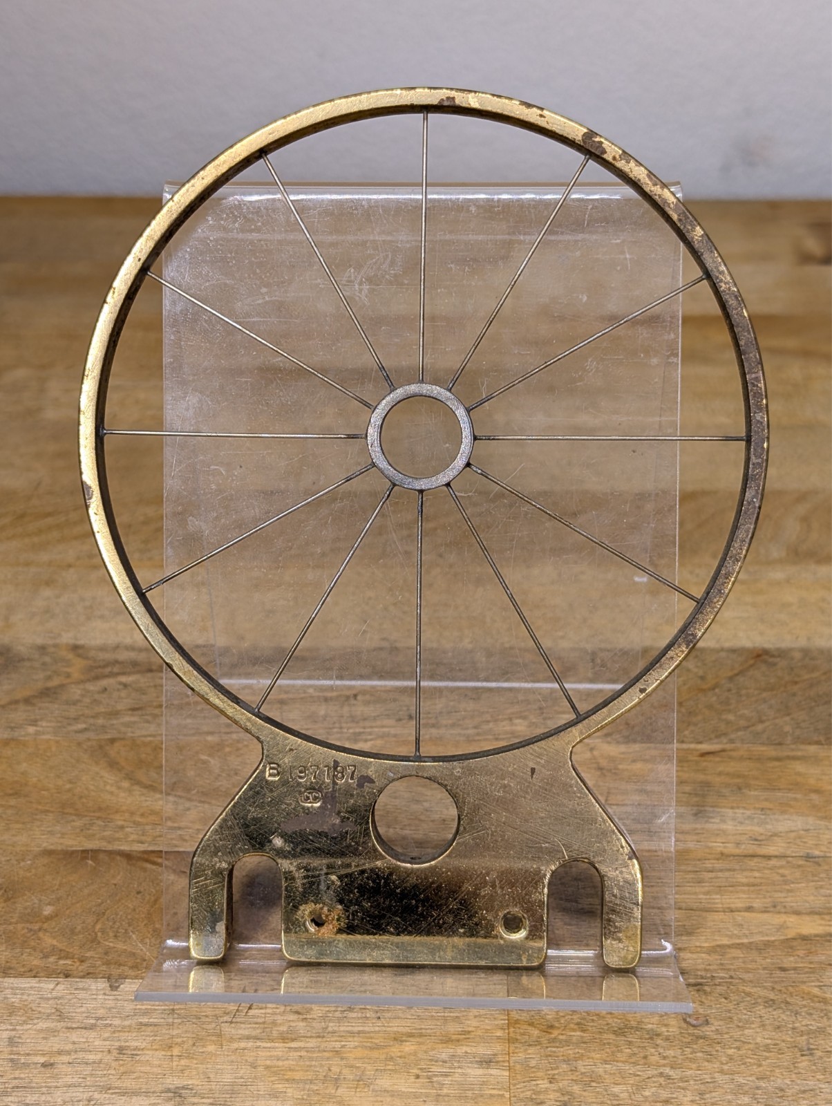 Original WWII US Ordnance Brass Spider Sight B197187 Browning ANM2 Anti Aircraft