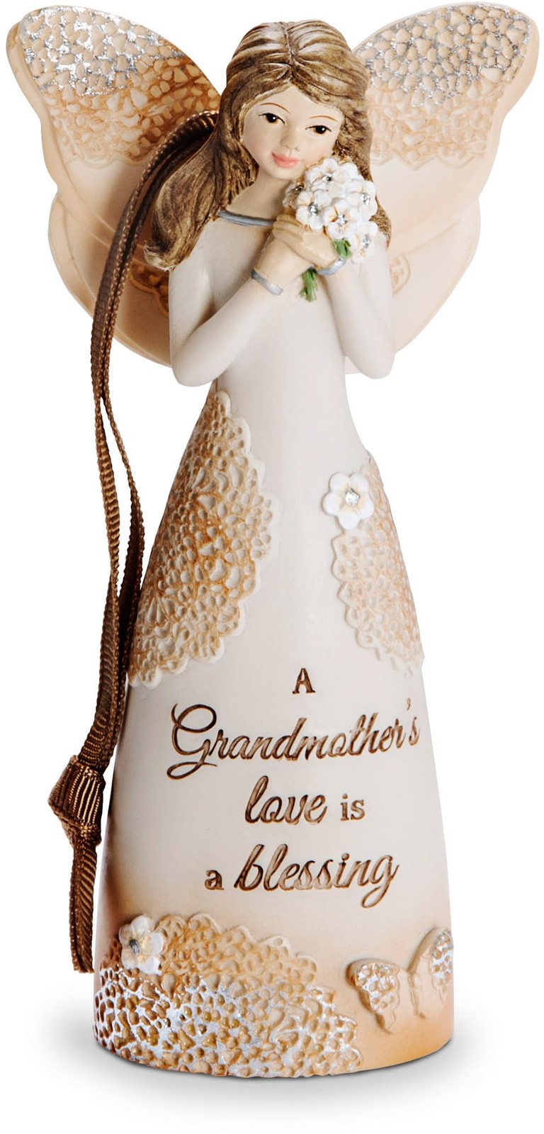 Pavilion Gift Company 19111 Grandmother Angel Figurine with Ribbon for Hanging