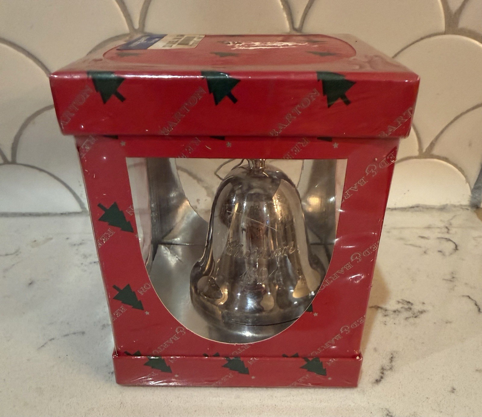 Vintage 1994 Reed & Barton Sliver Platted Christmas Bell Ornament