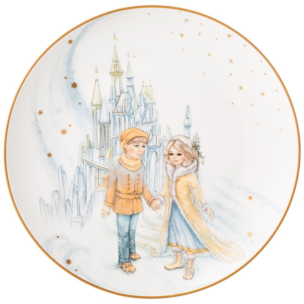 Lefard The Snow Queen Kai and Gerda Porcelain Dessert Plate 8
