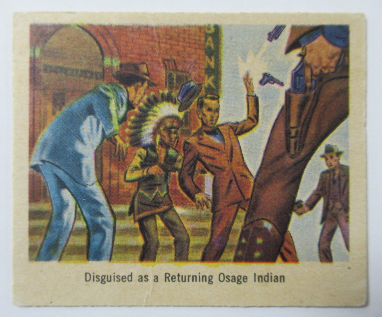1949 Bowman America Salutes the FBI Disguised As A Returning Osage Indian #3