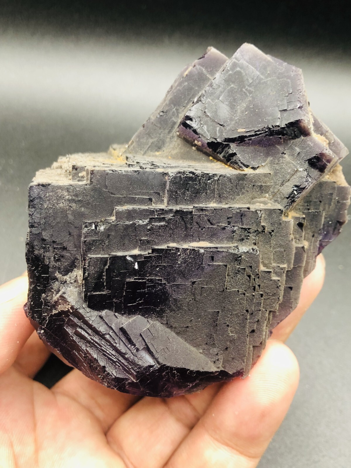 Outstanding 415g Natural Stone Purple Fluorite Crystal Mineral Specimen