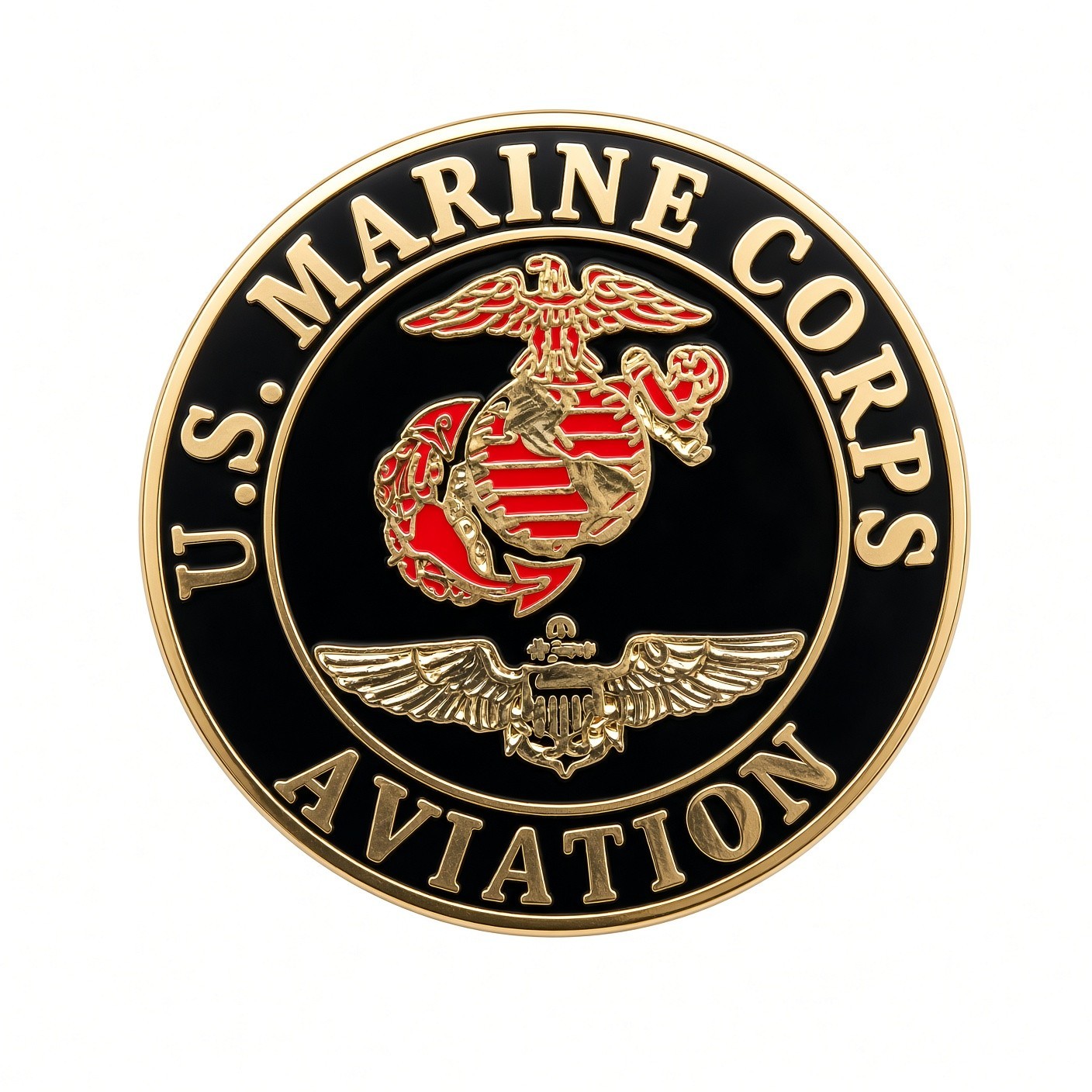 USMC MARINE CORPS AVIATION LAPEL / HAT PIN  ENAMELED